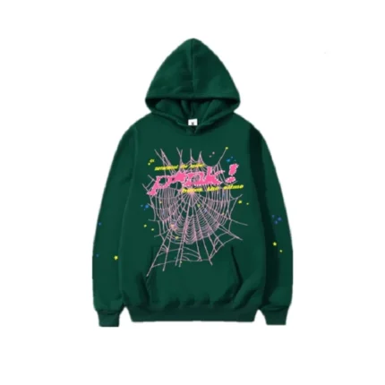 Sp5der 555555 YOUNG Thug Green Hoodie