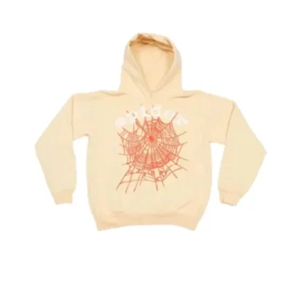 Spider Worldwide by Young Thug Beige Hoodie