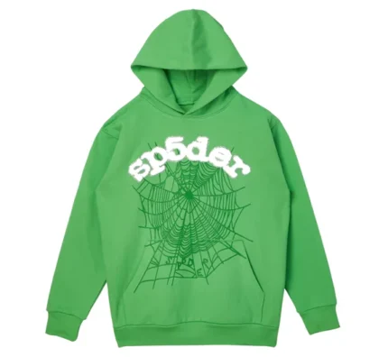Spider Worldwide Crystal Websuit Hoodie Sweatshirt Green